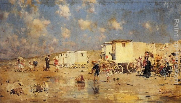 Frederick Hendrik Kaemmerer The Beach At Scheveningen, Holland